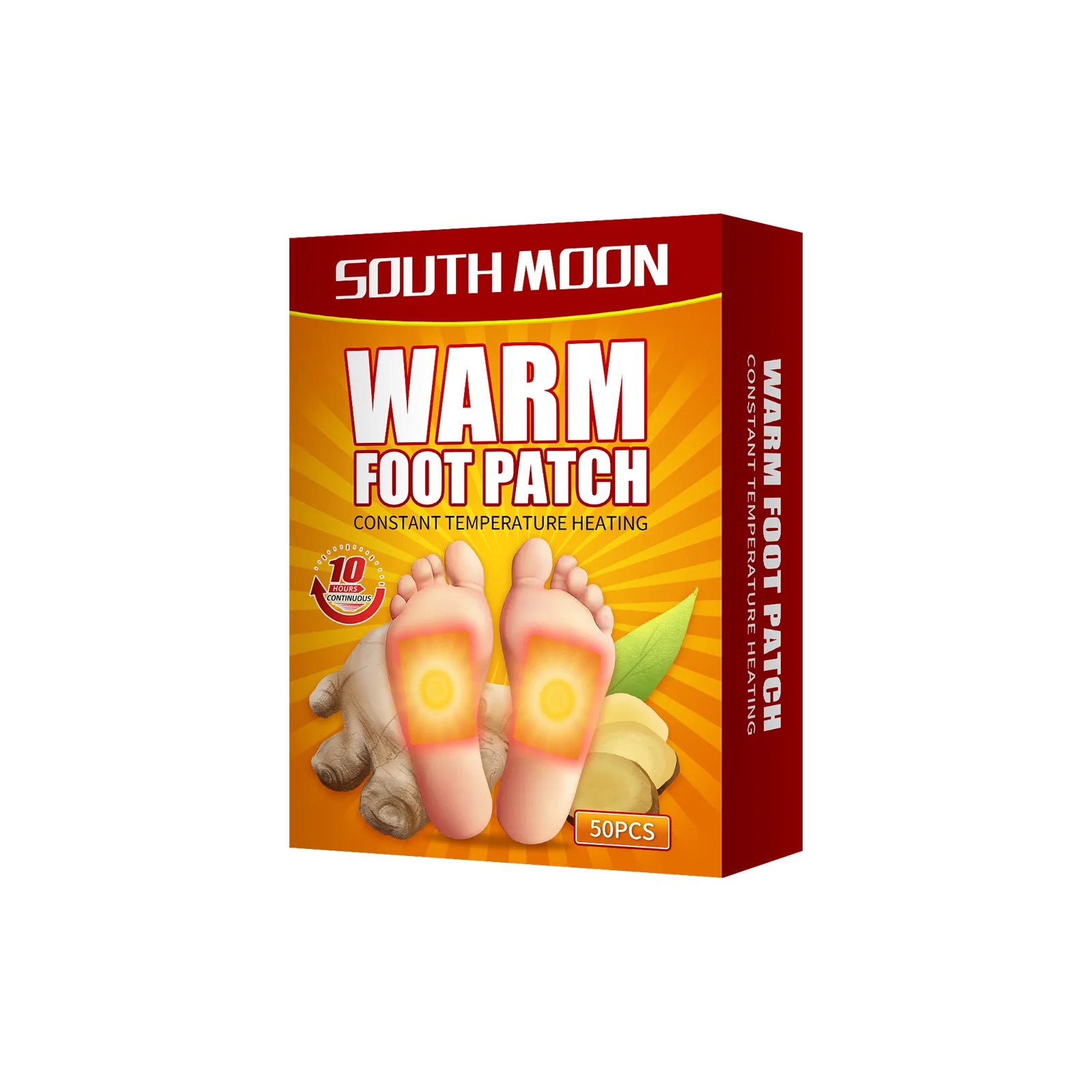Hot Sale Disposable Warm Foot Patch Safe Natural Odorless Warmers Pad for Foot Self-heating Cold-proof Foot Warmer with Adhes