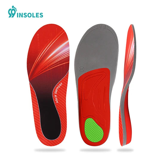 99insoles Hot Selling Shock Absorption Plantar Fasciitis Pain Relief PU Arch Support Orthotic Insole for Flat Foot