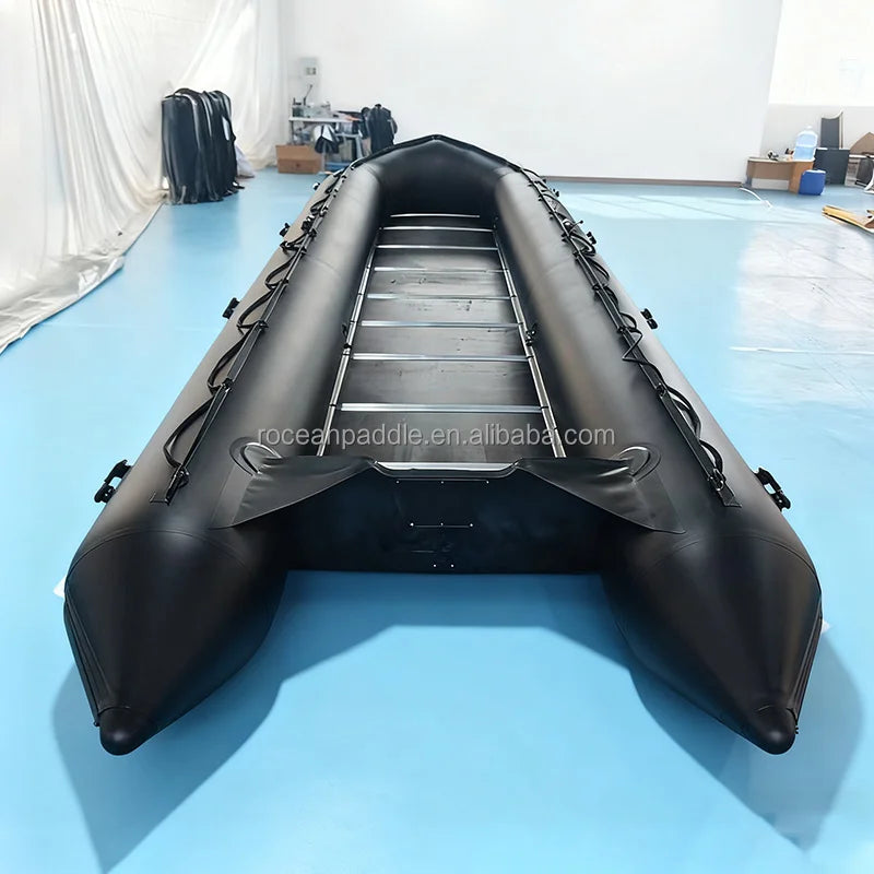 30 Person 1.2mm Pvc Material Aluminum Floor Inflatable Boat with Ce Certificate