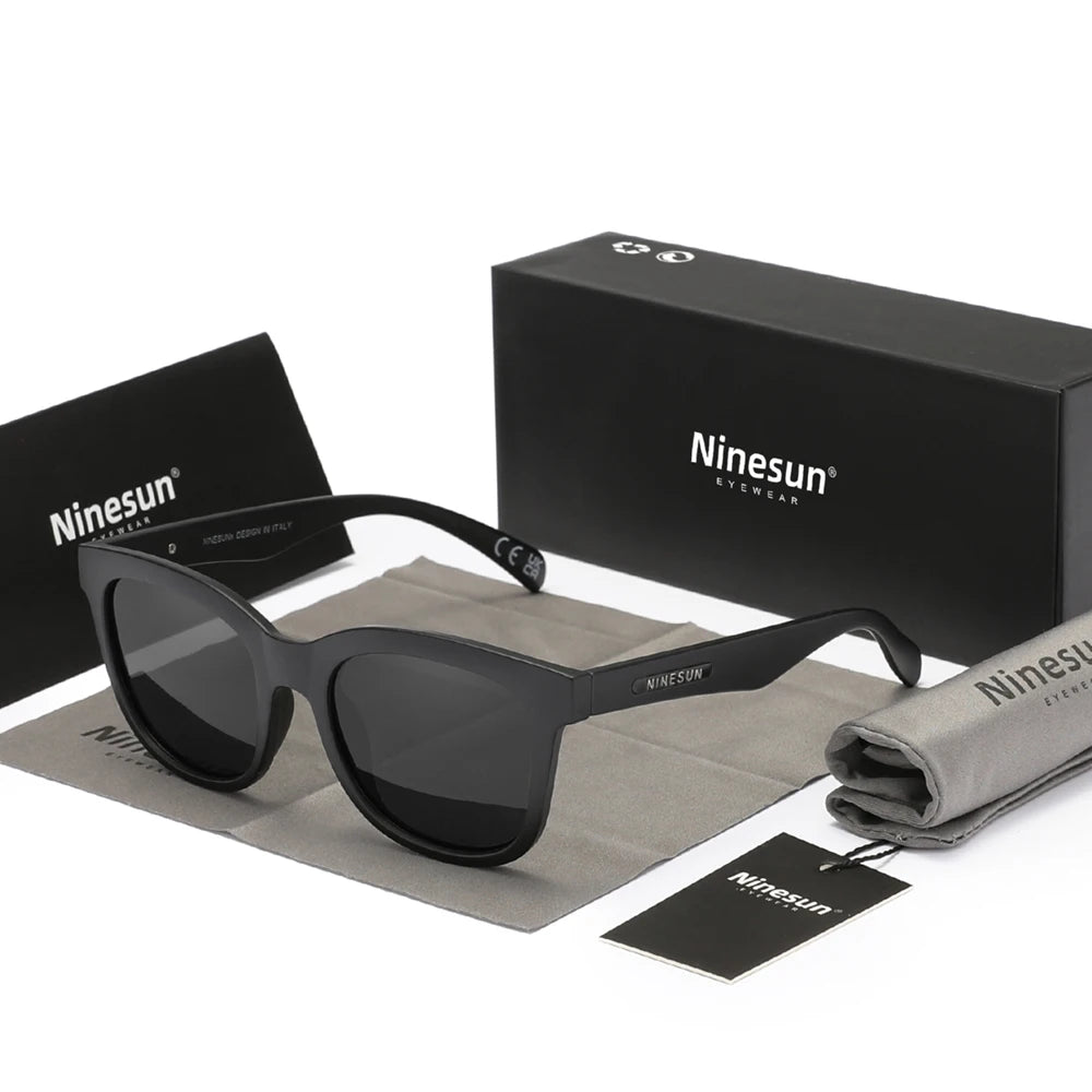 NINESUN 2024 Men's Sunglasses TR90 Frame UV400 Polarized Lenses Fashion Eyewear for Outdoor Driving for Both Men Women 788 Mo
