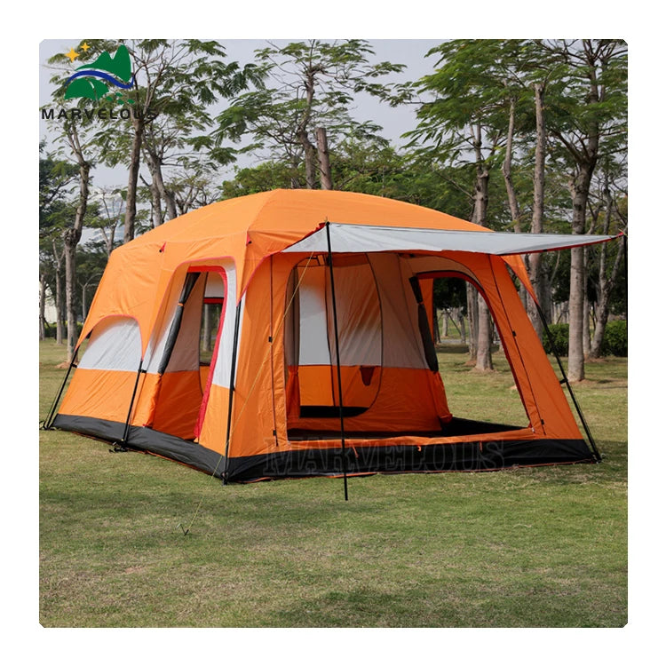 Since 2021 Hot Selling Beach Tent Outdoor Windproof Double Layer Sun Protection Portable Oem Family Camping Travel Tent