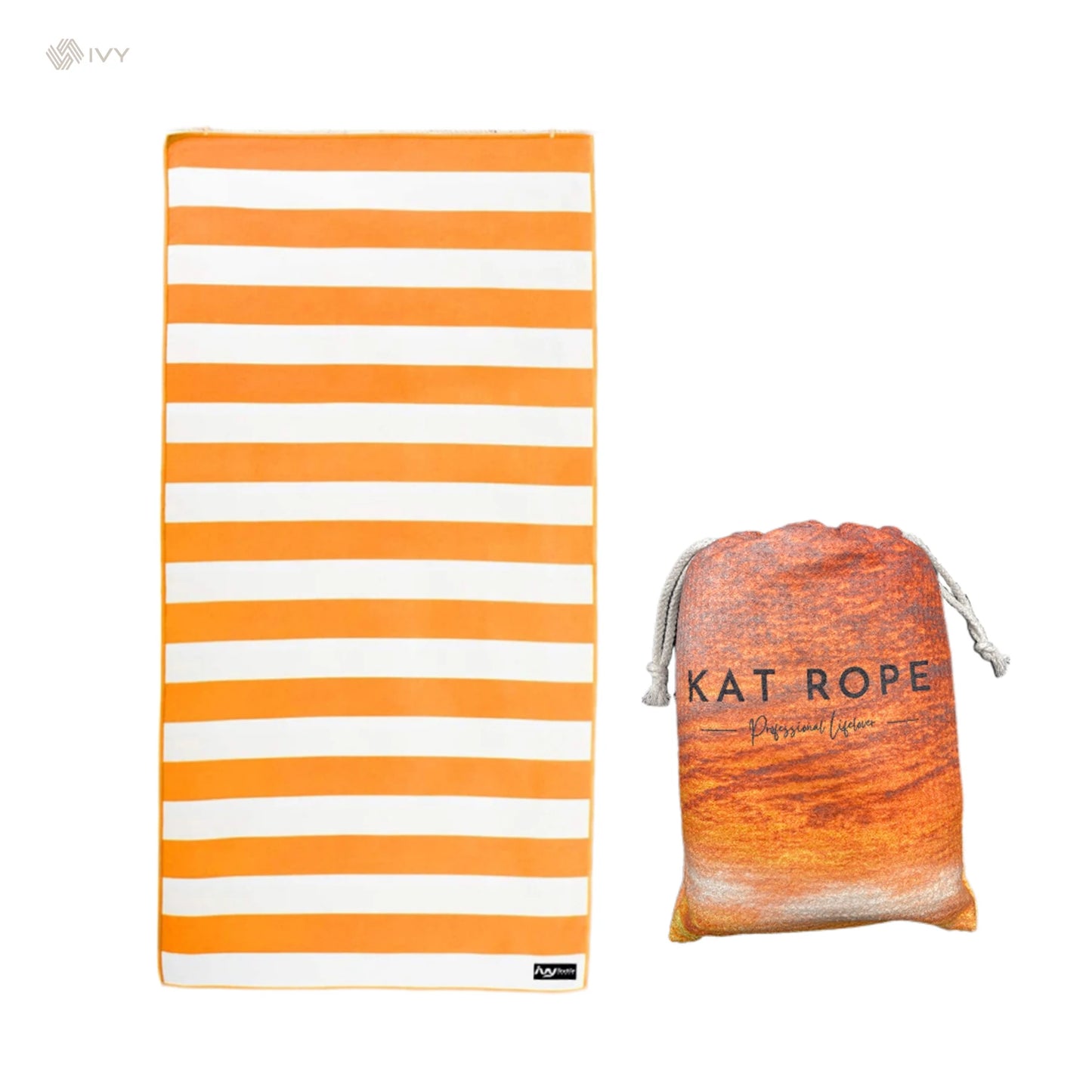 Custom LOGO Recycled RPET Microfiber Striped Summer Beach Towel Quick Dry Water Absorbent Digital Printed Sand Free