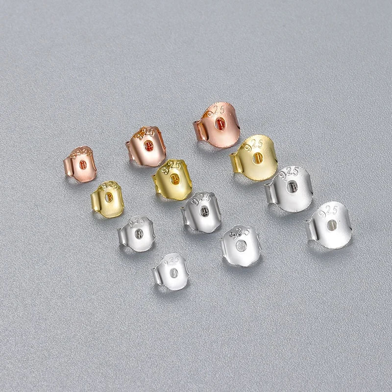 925 Sterling Silver Butterfly Earring Back Stopper Wholesale Jewelry Connector Earrings Back Jewelry Making