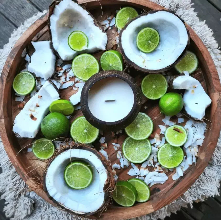 IKEDA Custom Scented Eco-friendly Round Coconut Wax Candles Long Jars Competitive Price for Diwali Easter Meditation Holiday 