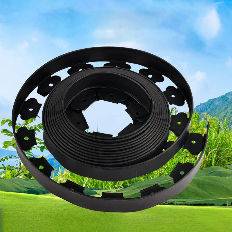JNZ Eco-Friendly Flexible Plastic Lawn Landscape Edging Kit with Modern Design for Garden Fencing Stone Path Isolation Barrie