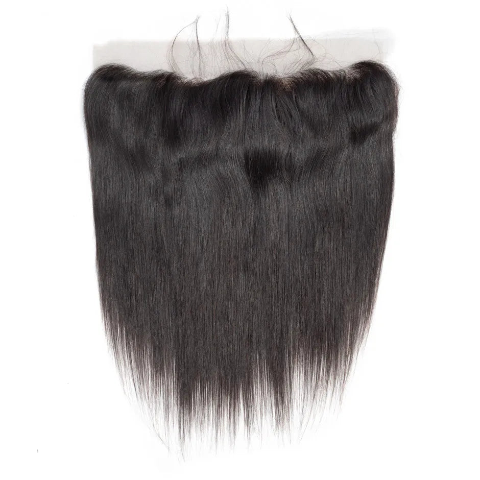 LONGFOR Brazilian Hair HD Lace Closure Remy Straight Top Grade 13*4 Film Frontal with Bundles Hot Selling 2024