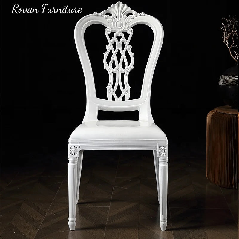 Wholesale Price Good Quality White PP Resin clear Color Wedding Plastic Chairs for Events and Party Used  Princesschair