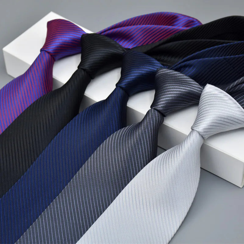 Customize Men's Good Quality Tie Skinny White Necktie to Match Shirts