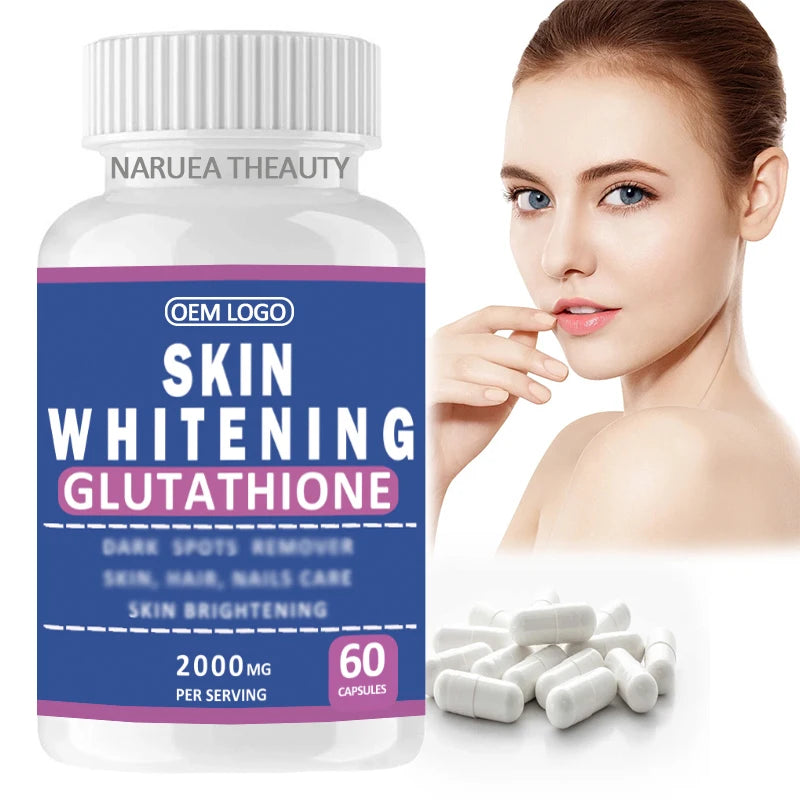 Private Label Skin Whitening Supplement L-glutathione Capsule Antioxidant L-glutathione Collagen Skin Whitening Capsules