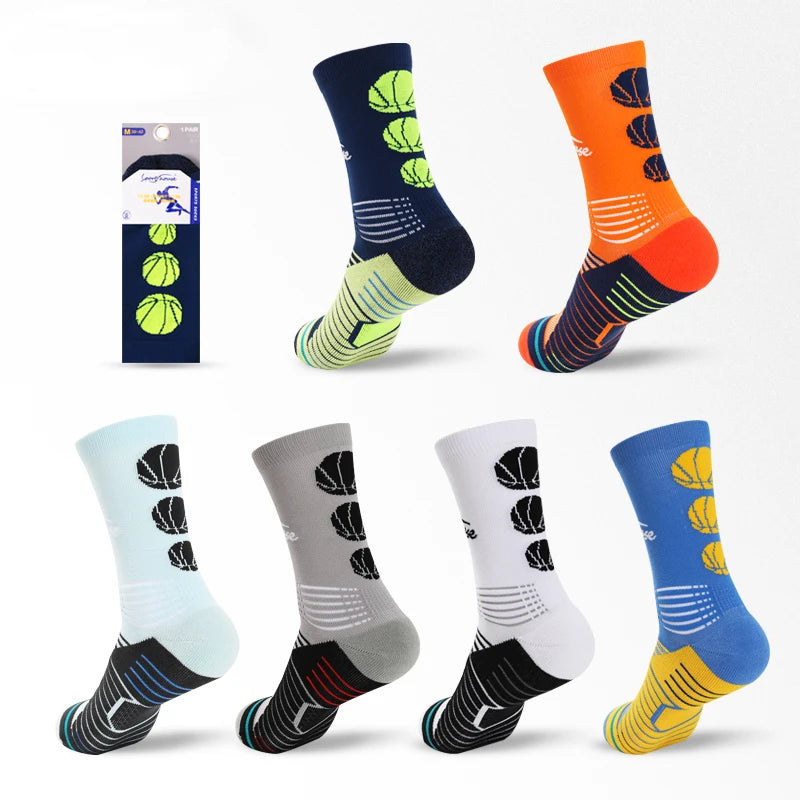 Athletic Gym Crew Sock for Men Breathable Cotton Compression Sport Sox Basketball Socks Manufacturers