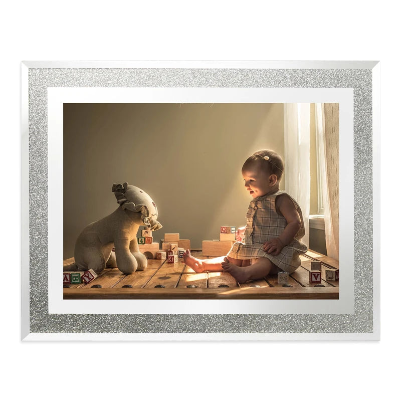 Hot Sale Home Decoration Clear Acrylic Magnetic Stainless Steel Custom Size Crystal Photo Frame Wholesale