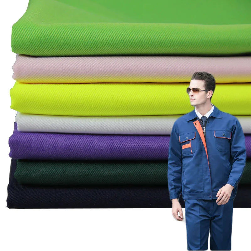 Factory Promotion 35% Cotton 65% Polyester Heavyweight Twill Fabric Waterproof Wicking Woven Bag Workwear for Chef School