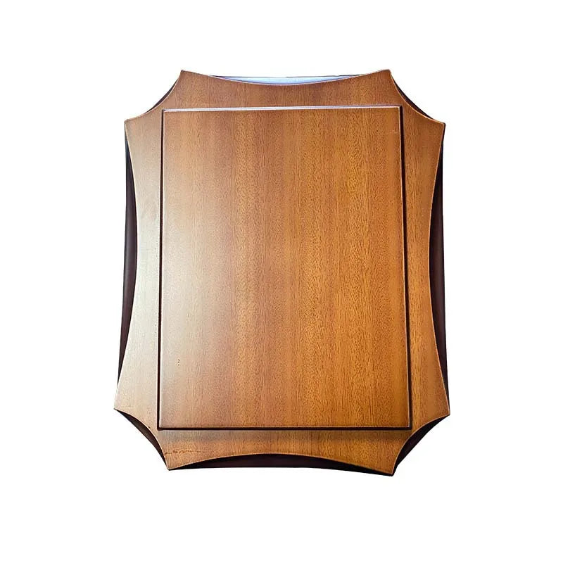 Wholesale Custom Oval  Rectangular MDF Wood Award Table Plaques Blank Wooden Plaque