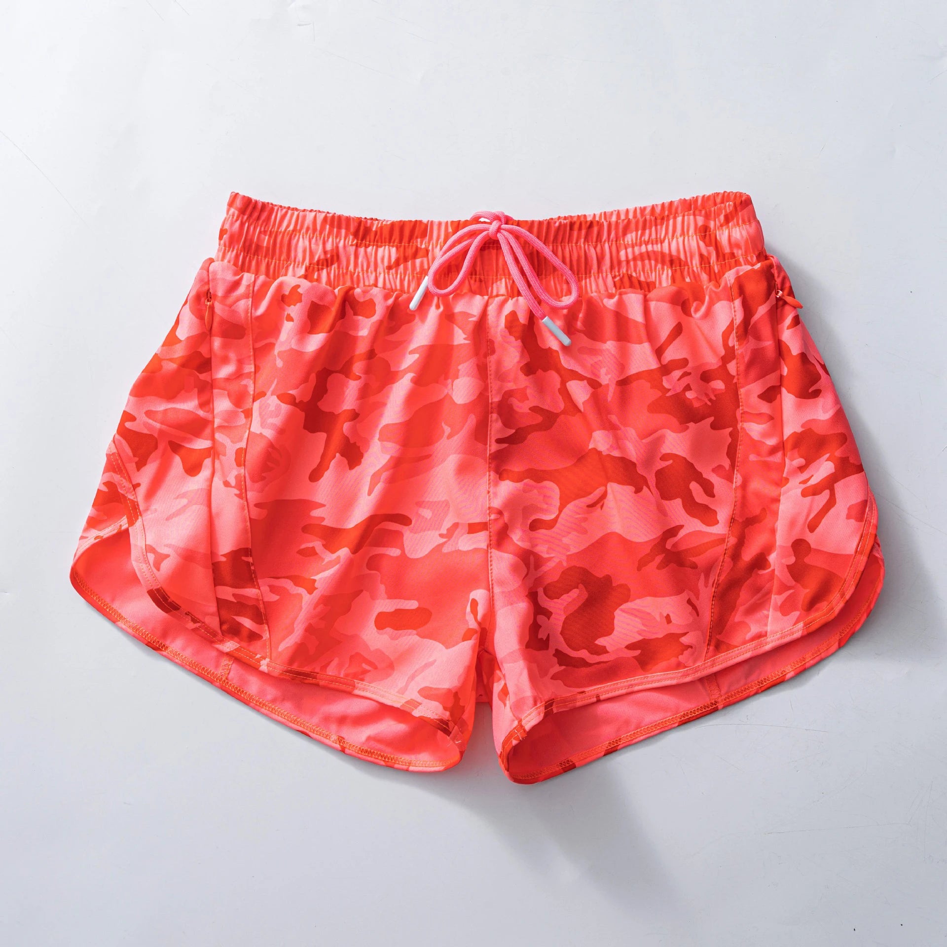 Wholesale Women Sport Summer Shorts Double Layer Elastic Quick Dry Sweat Wicking Breathable Yoga Gym Training Track Shorts