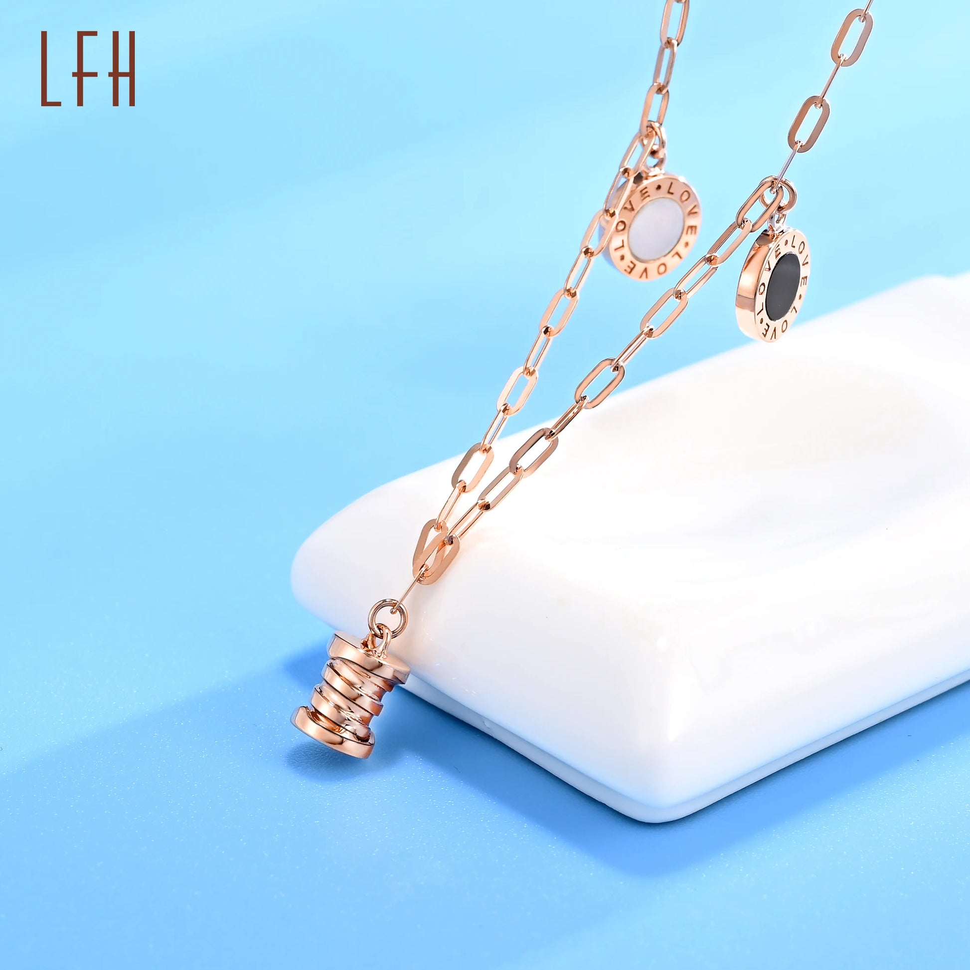 Laofuhua Personalized Custom Necklace Pendant 18k Gold Real Gold Diamond Jewelry Necklace for Women