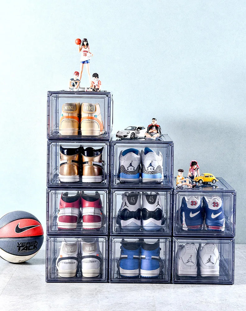 Factory Wholesale Hot Selling Plastic Storage Container Storage Box Set Home PET Shoe Boxes Acrylic Shoe Box