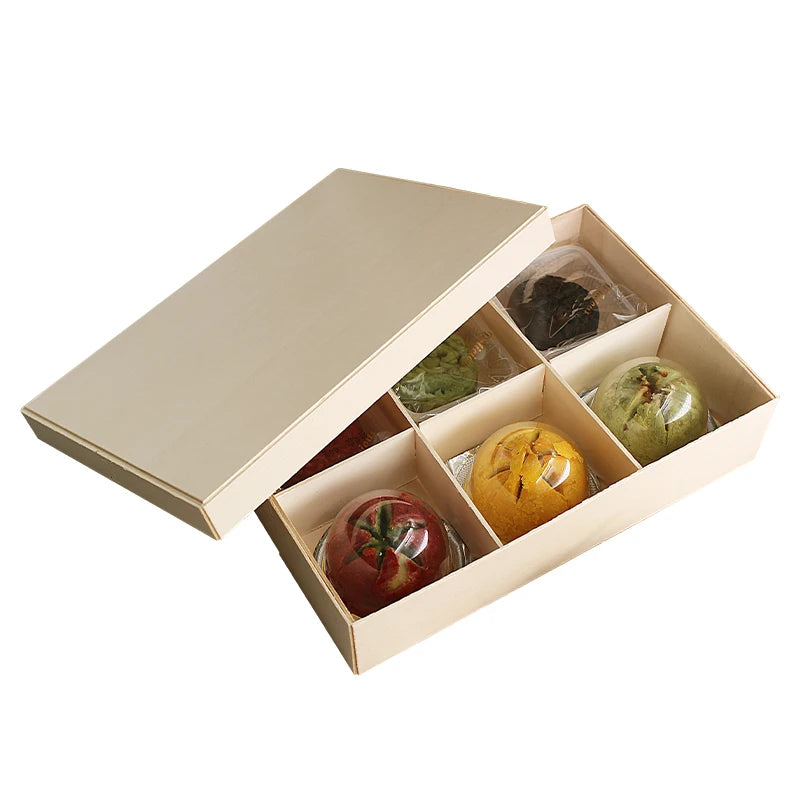 Food Grade Box Traditional Sushi Eco Friendly Food Packaging Fancy Wooden Gift Box Freezable Lunch Container