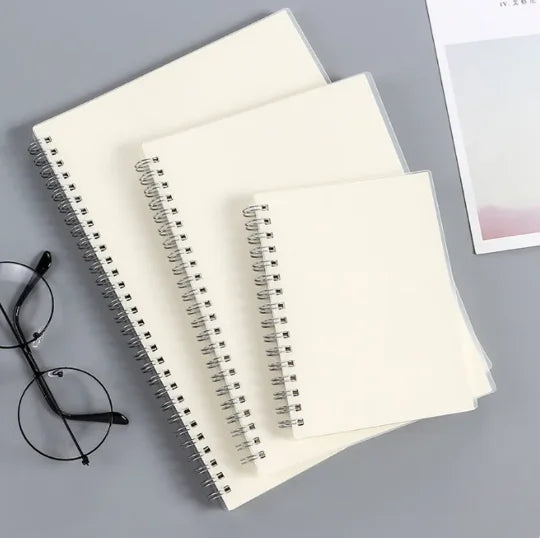 New A5 A6 B5 Spiral Book Coil Notebook To-Do Lined DOT Blank Grid Paper Journal Diary Sketchbook for School Supplies Statione