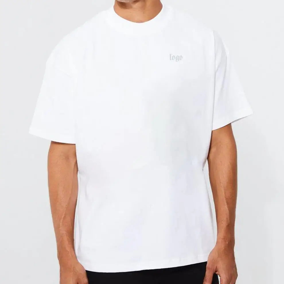 180g 7900 100% Pure Cotton T Shirts White Blank Tshirt Short Sleeve Unisex Plus Size Men's T-Shirt for Camisetas T Shirt Men