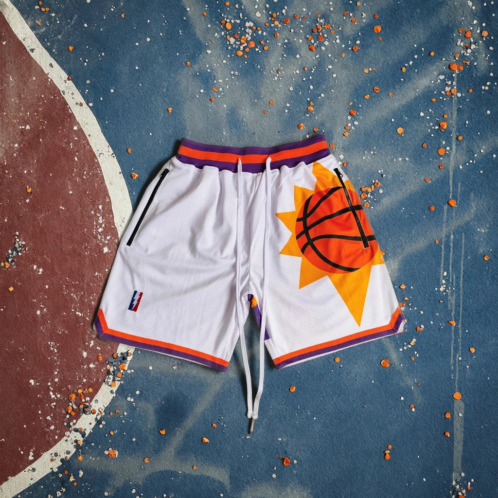 Custom Casual Fashion Streetwear Polyester Throwback Mesh Embroidery Mens Just Don Basketball Shorts