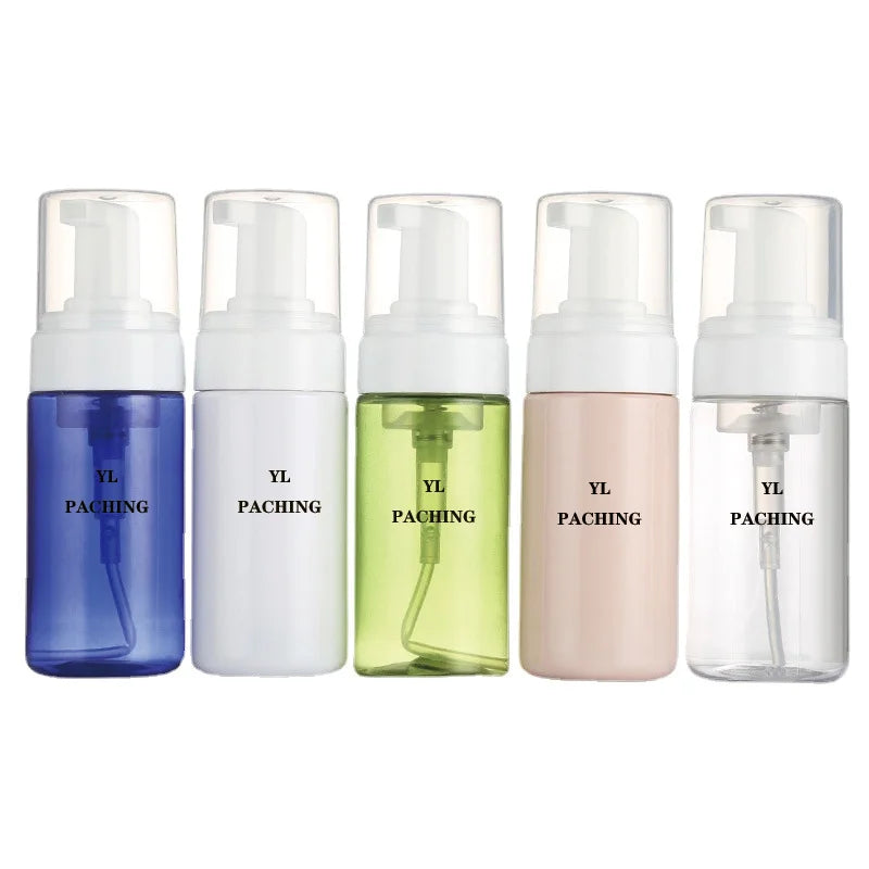 Wholesale 50ml-250ml Empty Mini Blue Green Pink White Clear Frosted 100ml Foam Pump Bottle
