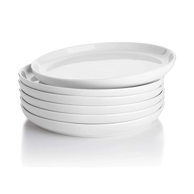 Customizable Classic Customized Logo Design Melamine Dinnerware Plate Sets Round/Oval Shape Stocked Parties 200 Pieces