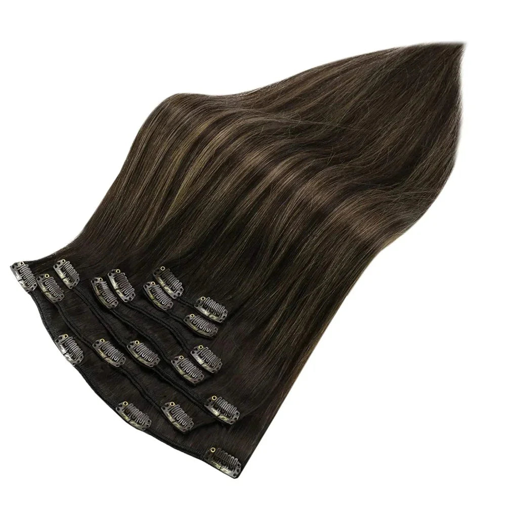 Wholesale Price Straight Natural Brazilian Hair 100% Human Hair Clip in Hair Extension