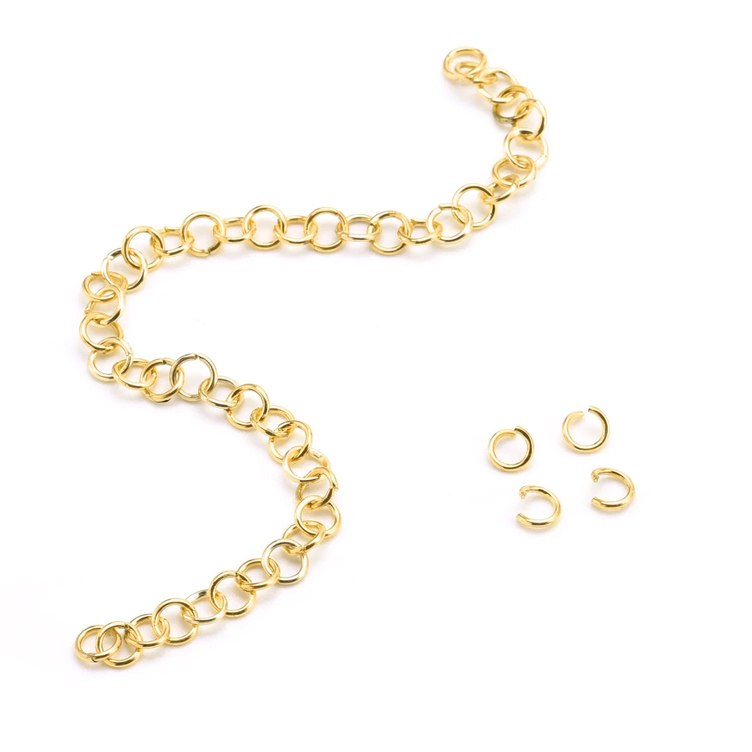 Wholesale Stainless Steel PVD Open Metal Circles Round Opened Jump Rings for DIY Earring Bracelet Jewelry Ornaments Jump Ring