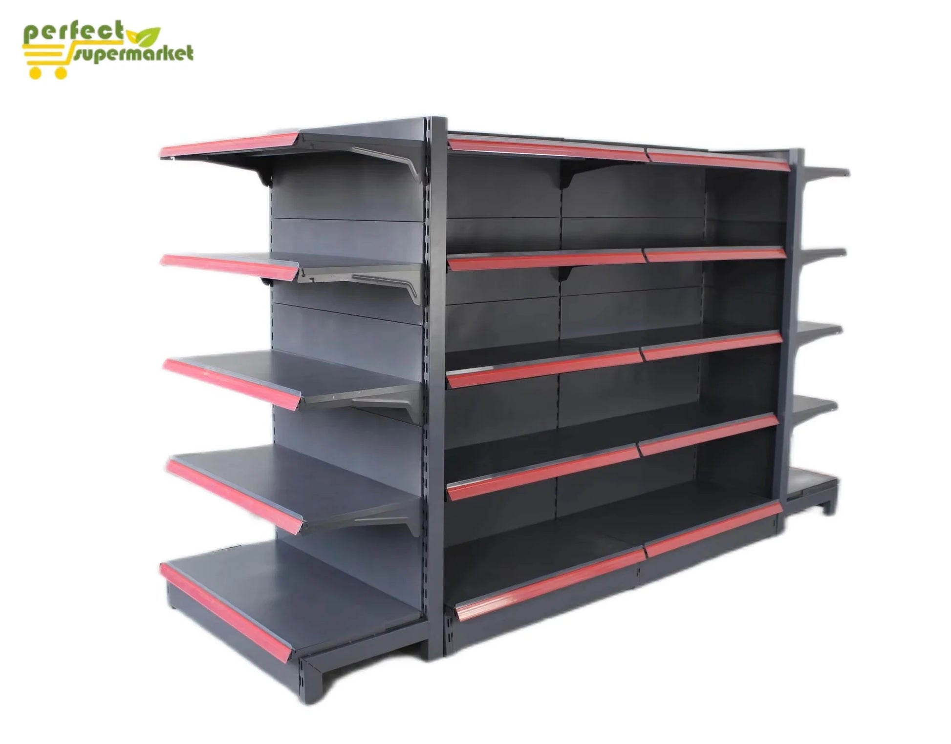 Customizable Heavy Duty Modern Metal Supermarket Shelves Rack and Display Systems for Shops in Various Sizes and Colors