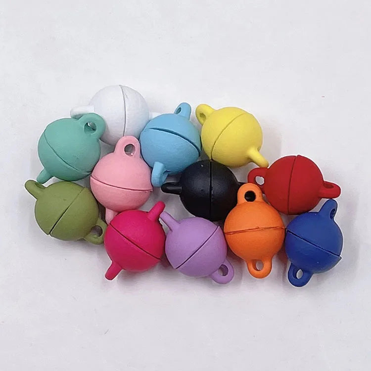 JF2208 Multicolor Colored Magnetic Round Ball Clasps Metal Jewelry Closures Couples Jewelry Supplies  Necklace Clasps