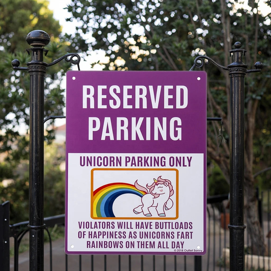 Outdoor Metal Sign Custom Parking Aluminum Sign Reserved Parking Tin Signs