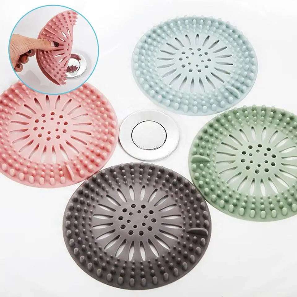 Durable Kitchen Sink Strainer Drain Filter Round Drain Hair Catcher Shower Drain Protector Hair Catcher Trap Bathtub