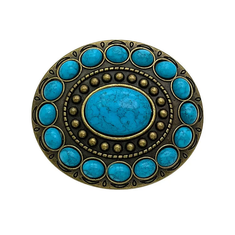 2024 Brand Fashion Silver Hot Selling Item Antique Zinc Alloy Western Cowboy Belt Buckle Belt Buckle for Men