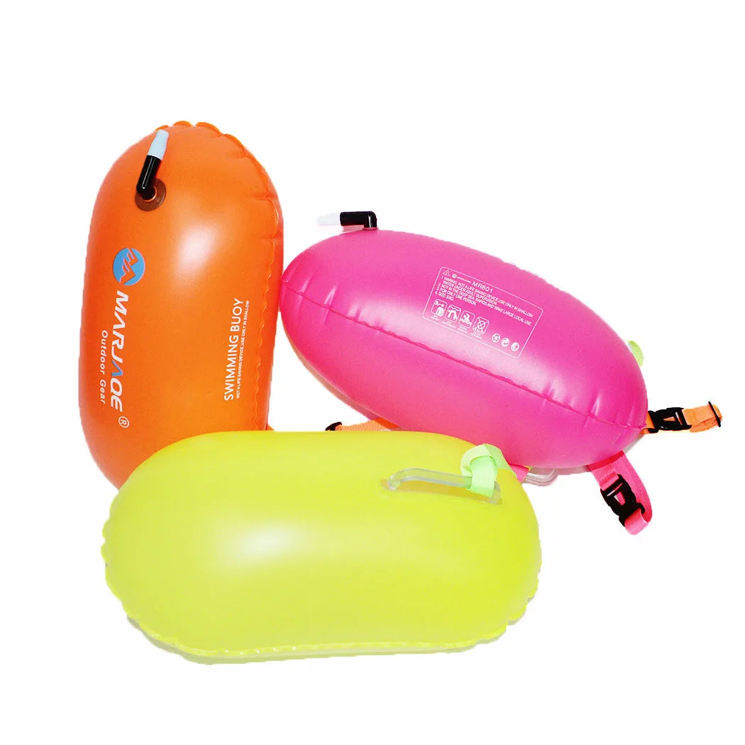 Swim Buoy Outdoor Inflatable Safety Flotation Swimming Bubble Flotation Bag Open Water Swimmers Triathletes Climbing