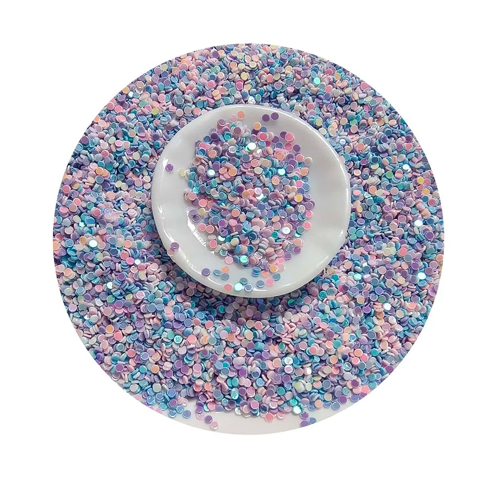 1mm Dot Shape PVC Loose Sequins Glitter Paillettes for Nail Art Manicure/Sewing/Wedding Decoration Confetti