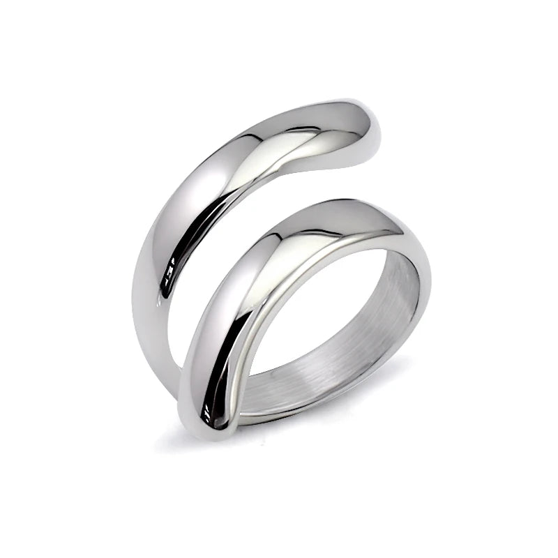 Hip-Hop Hollow Gold Rings for Women Vintage Style Bague Femme Sliver Ring Free Shipping Items Snake Shape Ring Party Jewelry