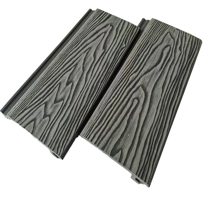 148mm*21mm Wood Feeling Deep 3D Embossing Interlocking Wall Panels WPC Wall Cladding