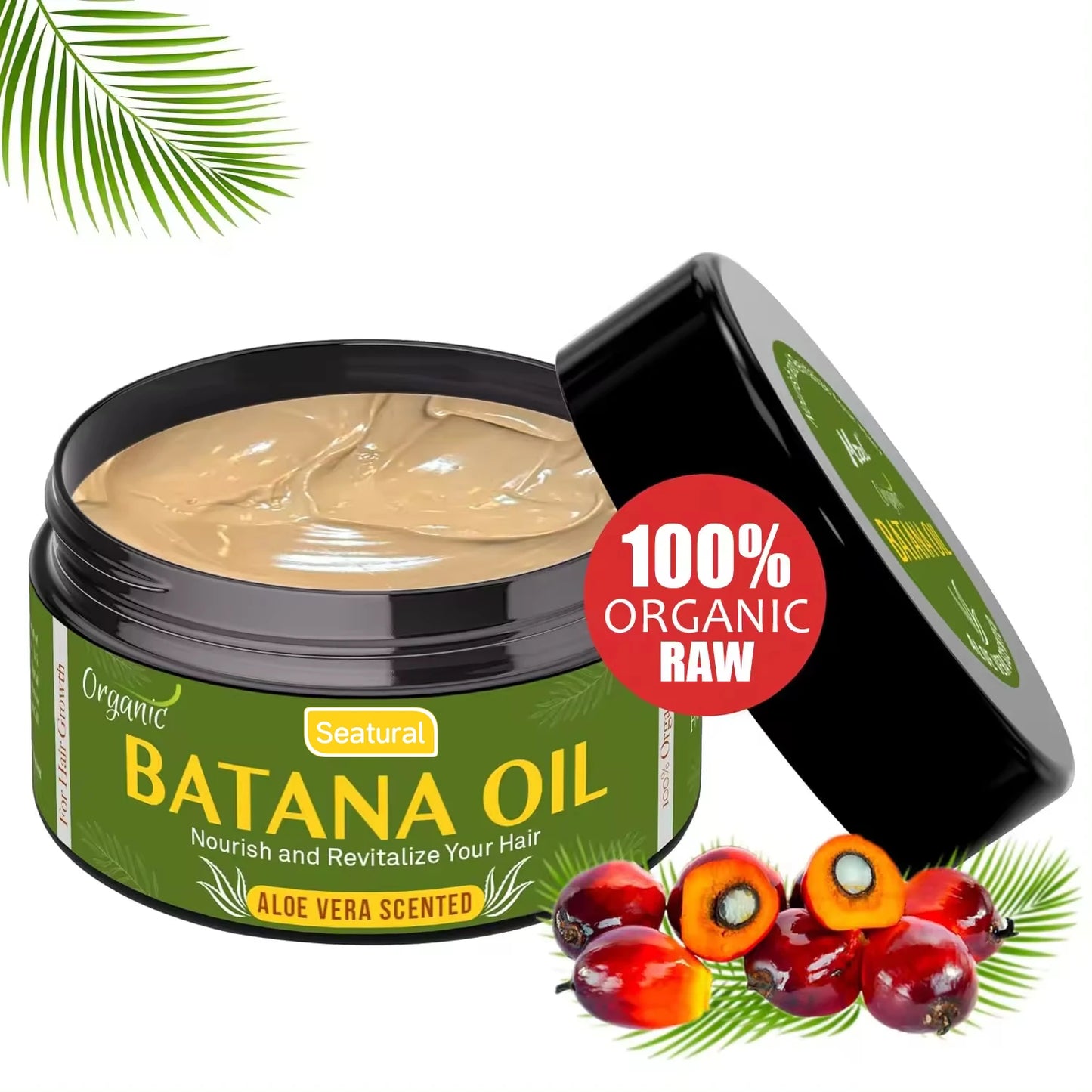 100% Pure Batana Oil Cream for Hair Growth Hair Thickness Hair Mask for Men & Women