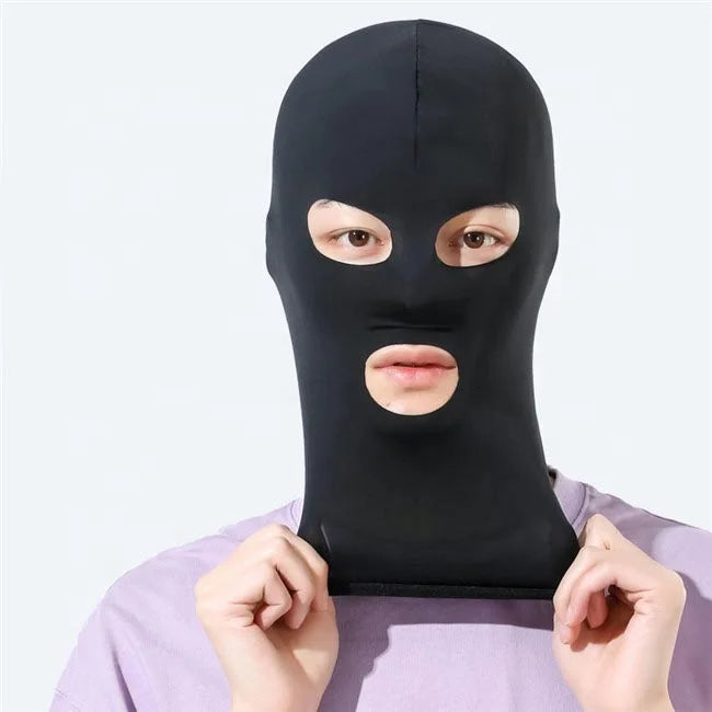 2024 Unisex Solid Color Summer Ski Mask Full Face Covered Windproof Cycling Balaclava 3 Holes Ski Mask Cap