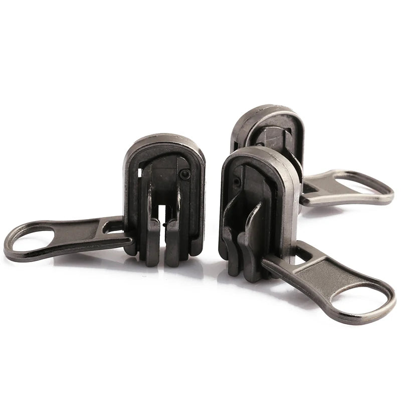 Custom Outdoor Bags Track Two Sided Zipper Slider #5 #7 #8 Two-side Metal Zipper Puller Double Way Zipper Slider