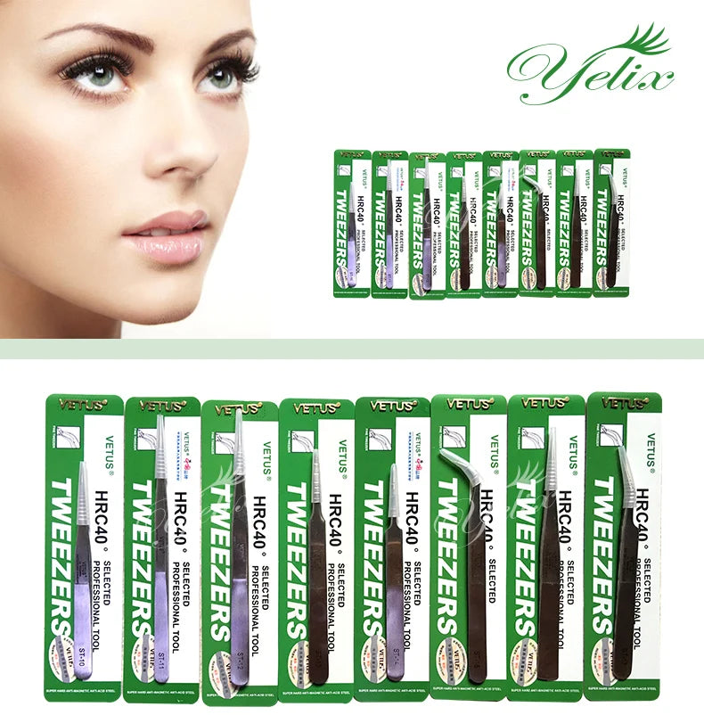 Professional Volume Lash Tweezers for 3D 4D 6D Lashes Vetus ST Anti Static Precision Closed Tips With Exceptional Grip Ideal