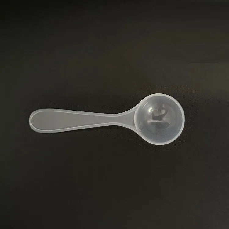 2g 4ml Round White Transparent Plastic Measuring Spoon Scoop for Protein Powder Milk Powder Food