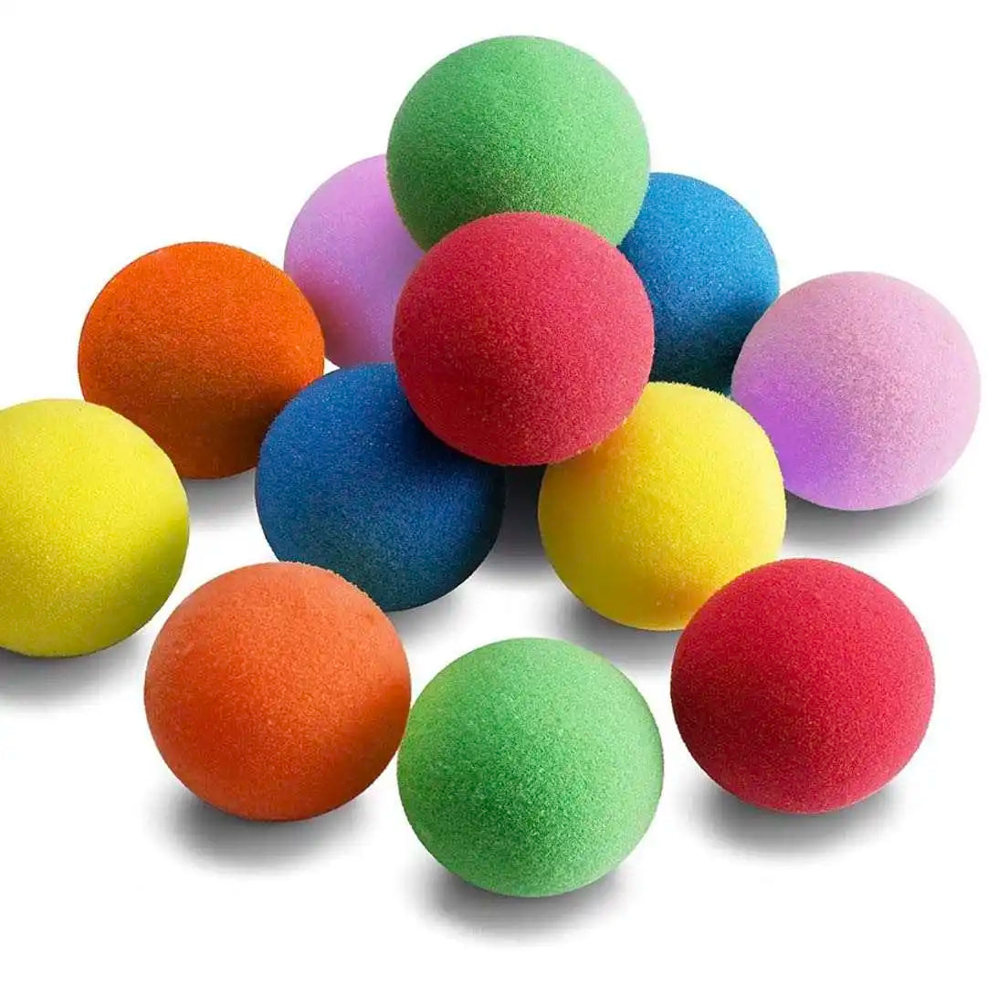 Vrclub Color EVA Soft Foam Balls-lightweight Mini Play Balls for Safe Indoor Toys Fun-Vibrant Assorted Colors Balls Unique Pa