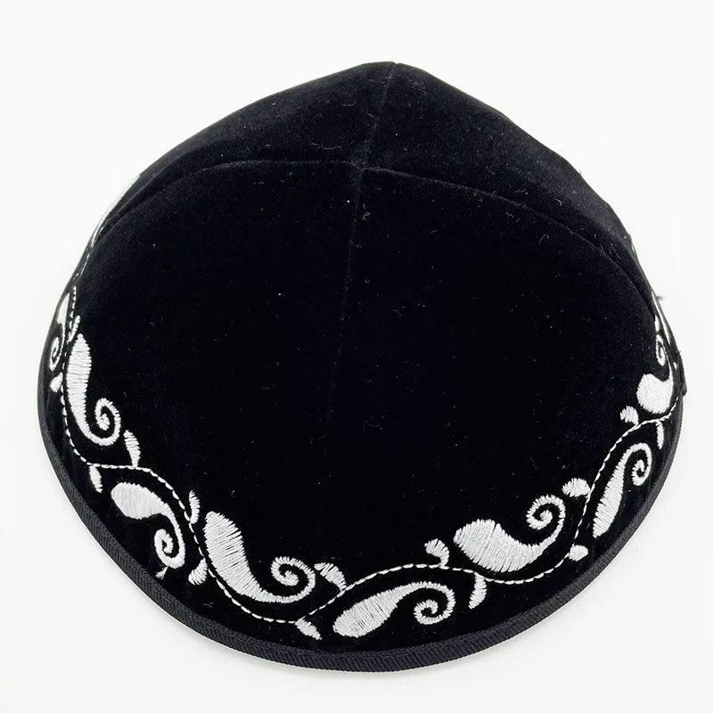 Velvet Black Kippah Yarmulke Jewish Kipa Judaica Yamaka Kippa Yamakah Yarmulka Hat Men or Kids Israel