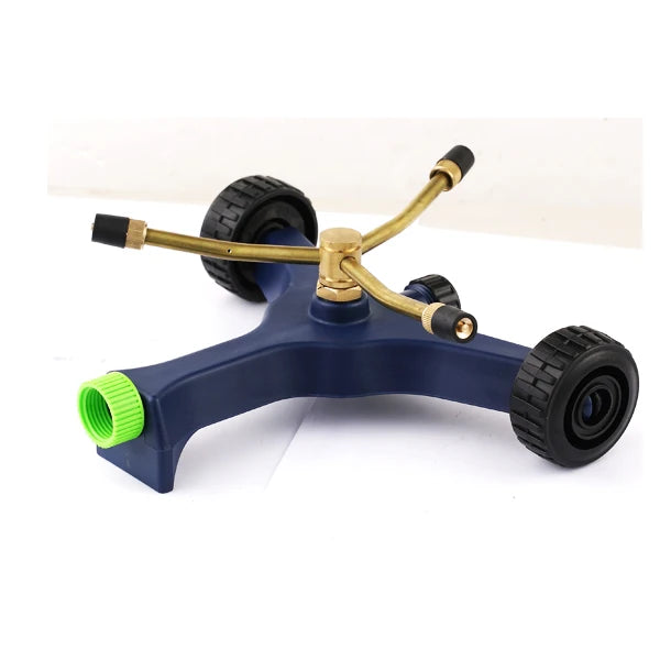 Good Quality Brass Impact 360 Gear Drive Garden Lawn Water Sprinkler System with Wheel Base Irrigation
