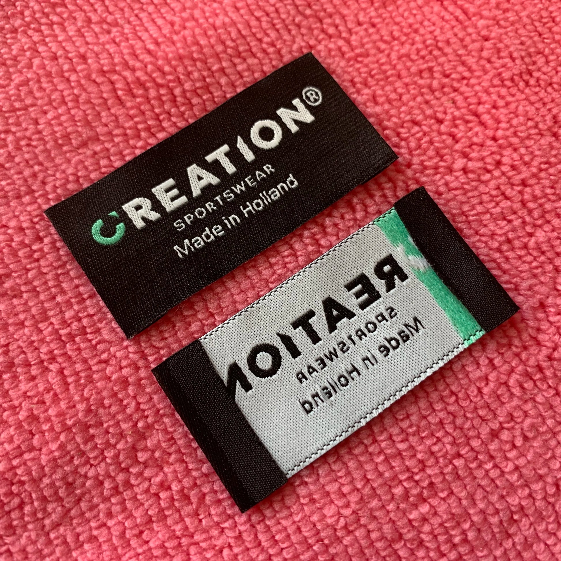 Comfortable Little Size Clothing Back Woven Labelsoft Left Right Fold Textile Clothing Label