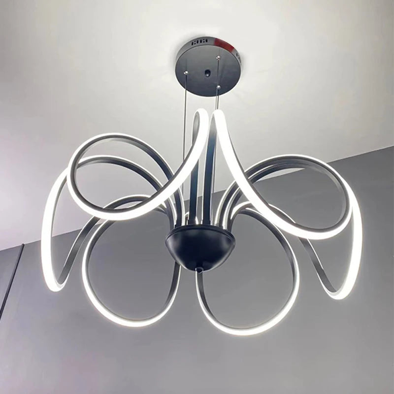 New Modern Shaped Flower U-Shaped Design Pendant Lantern Festival Can Be Home Room Bedroom Children's Room