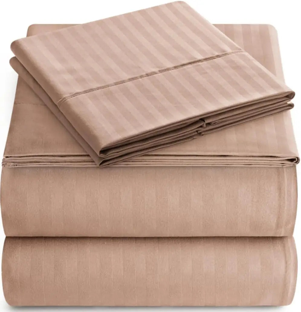 Soft and Breathable 100% Cotton White Brushed Microfiber Fitted Sheet with Stitching 400TC for Hotel/Hospital Use