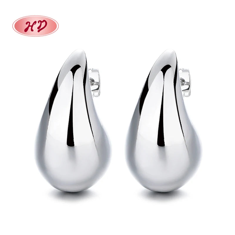 Special Offer Stud Earrings 18k Gold Plated Zirconia Womens Earrings for Women Water Tear Hoop-Shaped Earrings for Women