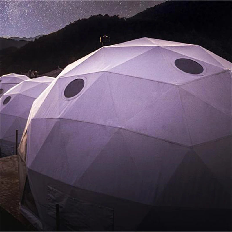 FH New Geodesic Dome Green House Full House Outdoor 5M Geodesic Dome Resort Screen Large Dome Shelter Geodesic Tent